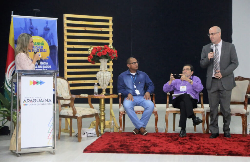 Neilton Araújo, Jacildo de Siqueira,  Sandro Ferreira e doutora em Ciências da Saúde em Araguaína, Dênia Rodrigues Chagas. 