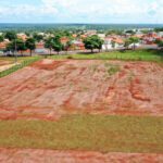 Campo de futebol no Jardim das Flores.