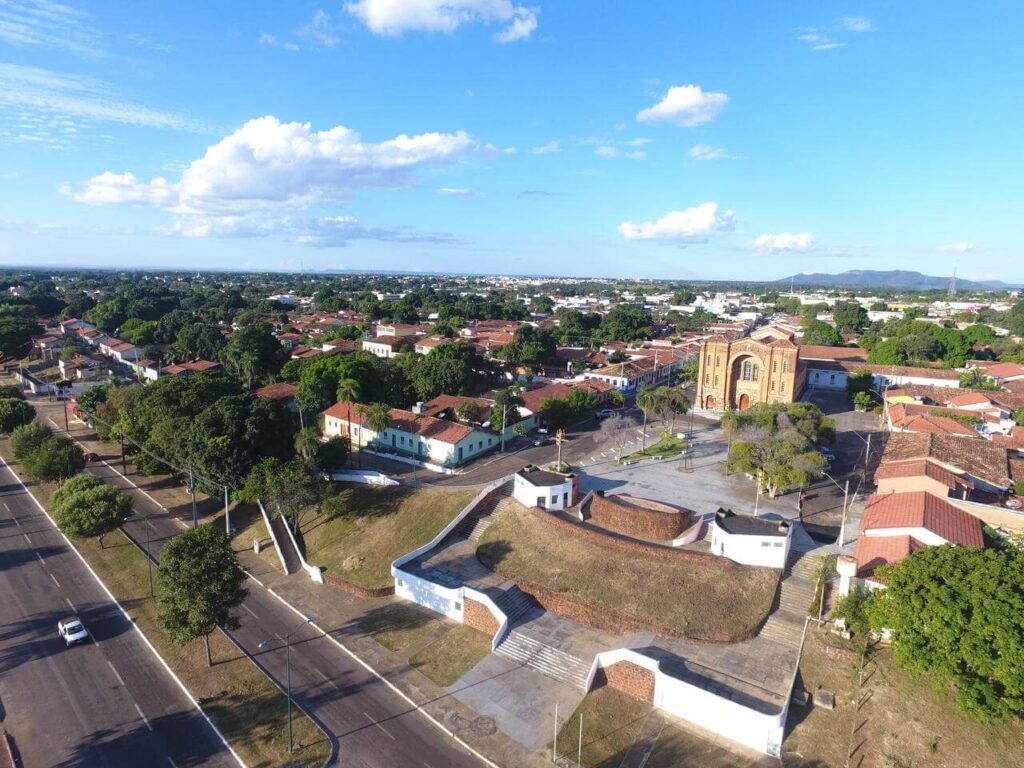 Foto aérea da cidade de Porto Nacional