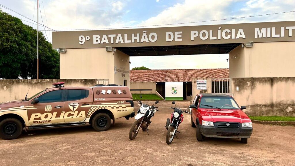 Veículos apreendidos pela PM