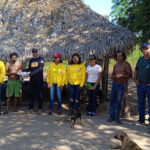Equipe Foco no Fogo e parceiros foram recebidos pela prefeitura de Aguiarnópolis para ação de conscientização contra queimadas ilegais na cidade - Foto: Semarh/Governo do Tocantins